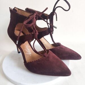 Elegant Burgundy Women's Heels